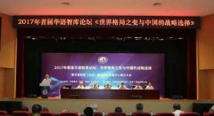 华语智库举行首届论坛：“世界格局之变与中国的战略选择”